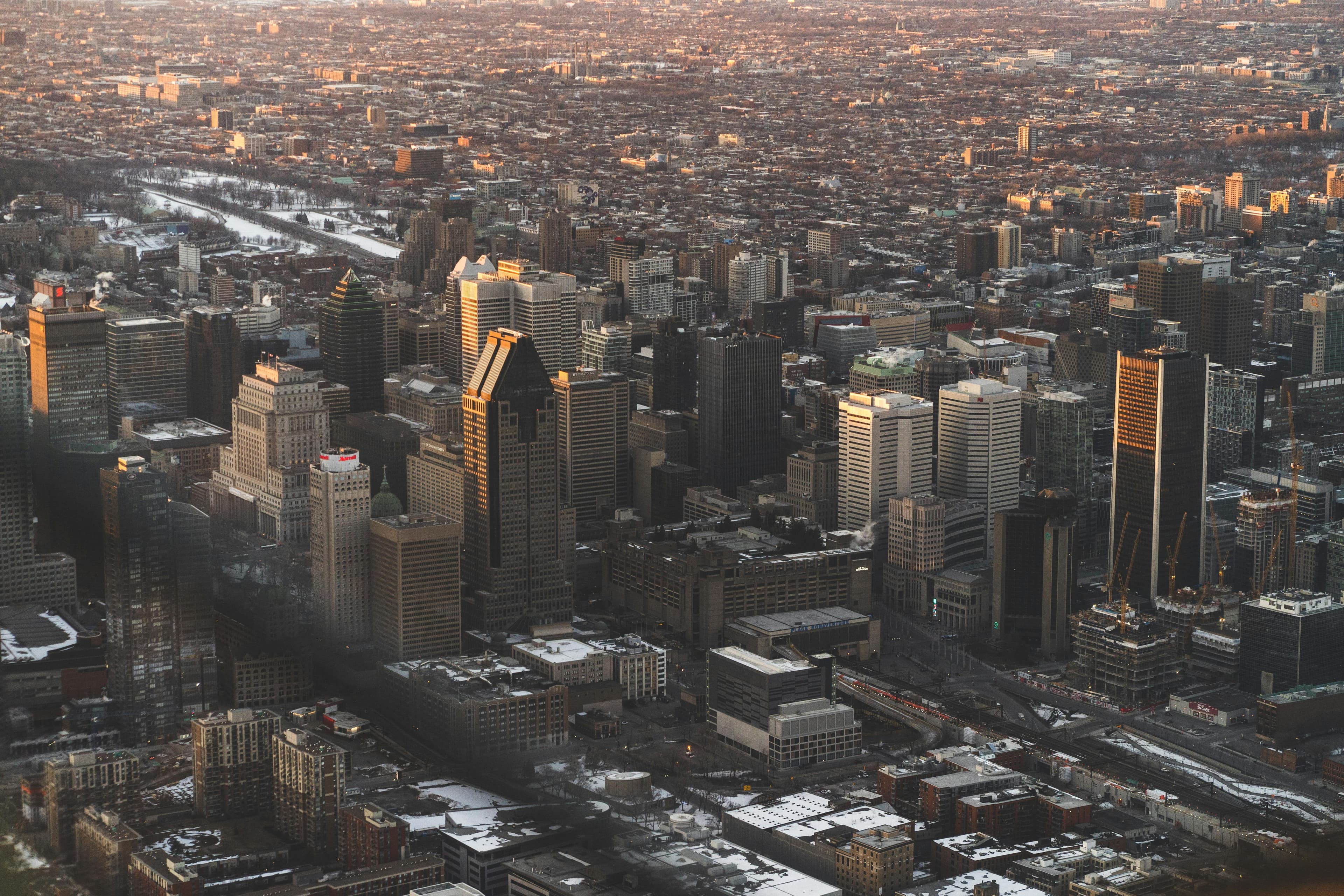 Le centre-ville de Montréal